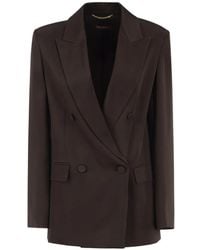 Max Mara - Double-Breasted Peak-Lapel Blazer - Lyst