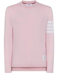 Thom Browne - Three-Stripe Long-Sleeved T-Shirt - Lyst
