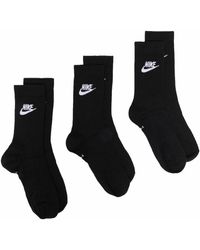 Nike - Three-pack Logo-print Crew Socks - Lyst