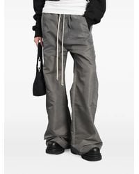 Rick Owens - Press-Stud Drawstring Wide-Leg Trousers - Lyst