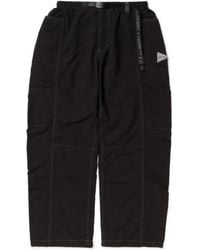 and wander - Belted Panelled Trousers - Lyst