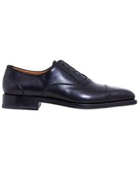 Ferragamo - Tonal-toecap Leather Oxford Shoes - Lyst