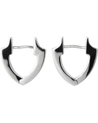 Burberry - Shield Slim Earrings - Lyst