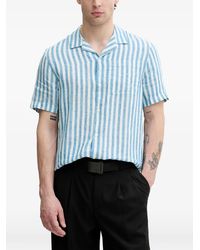 Michael Kors - Chemise Rayée En Lin - Lyst