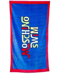 Moschino - Logo-Print Beach Towel - Lyst