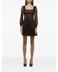 McQueen - Embroidered Lace Mini Dress - Lyst