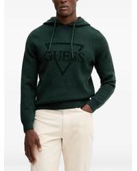 Guess - Logo Hooded Sweater - Lyst