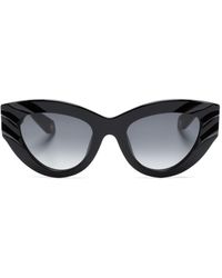 Roberto Cavalli - Logo-print Cat Eye-frame Sunglasses - Lyst