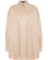 Wardrobe NYC - Drill Shirt Gabardine Mini-jurk - Lyst