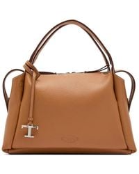 Tod's - T-Timeless Pebbled Shoulder Bag - Lyst
