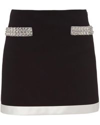 Miu Miu - Grain De Poudre Mini Skirt - Lyst