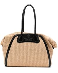 Vivienne Westwood - Sac Fourre-Tout Shirley Tressé À Plaque Orb - Lyst