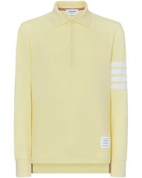 Thom Browne - 4-Bar Long-Sleeve Polo Shirt - Lyst