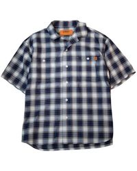 Universal Overall - Ombre-Check Open-Collar Shirt - Lyst
