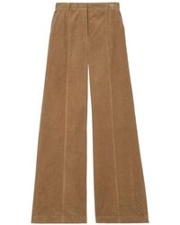 Burberry - Wide-leg Corduroy Trousers - Lyst