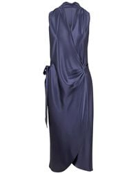 Peter Cohen - Robe Nikki Portefeuille Mi-Longue Sans Manches - Lyst
