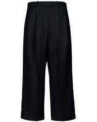 Givenchy - Cropped Double-Pleat Trousers - Lyst