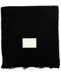 MM6 by Maison Martin Margiela - Knitted Wool Blend Scarf - Lyst