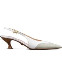 Thom Browne - Soft Patent Wingtip Slingback Pumps 50Mm - Lyst