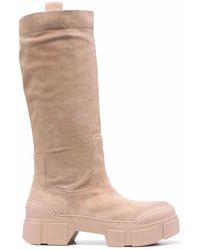 Vic Matié - Bottes En Daim À Design Sans Lacets - Lyst