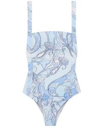 PUCCI - Orchidee-Print Swimsuit - Lyst