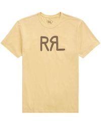 RRL - Logo-print Cotton T-shirt - Lyst