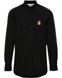 Moschino - Shirt With Teddy Bear Application - Lyst