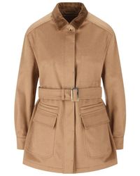 Max Mara - Leva Belted Camel Hair Jacket - Lyst