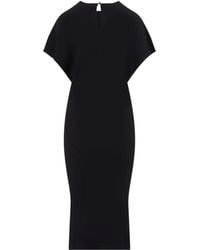 Co. - Twisted Knot Short-Sleeve Midi Dress - Lyst