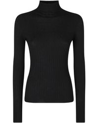 Roberto Collina - High-Neck Long-Sleeve Sweater - Lyst