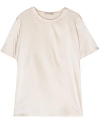 Blanca Vita - クルーネック サテンtシャツ - Lyst