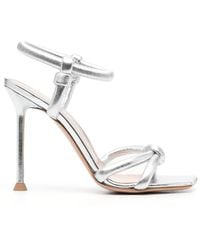 Gianvito Rossi - Juno 110Mm Metallic Sandals - Lyst
