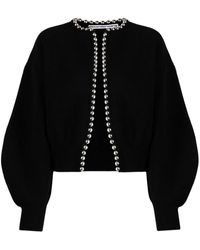 Alexander Wang - Cropped Cardigan With Spheres - Lyst