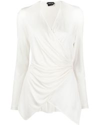 Tom Ford - Long-sleeve Stretch Blouse - Lyst