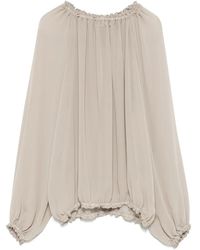 Blanca Vita - Ruffle-Trim Blouse - Lyst