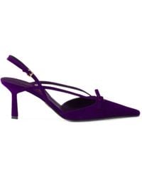 Prada - Suede Slingback Pumps - Lyst