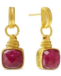 Ottoman Hands - Eleanor Ruby-Embellished Earrings - Lyst