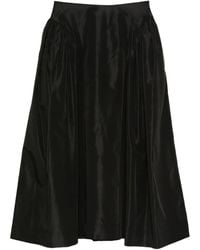 Simone Rocha - Pleated-Detail Midi Skirt - Lyst