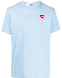 COMME DES GARÇONS PLAY - Camiseta con corazón del logo bordado - Lyst