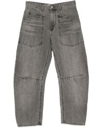 Nili Lotan - Faded Patch-Pocket Jeans - Lyst