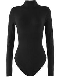 Wolford - High-Neck Long-Sleeve Bodysuit - Lyst