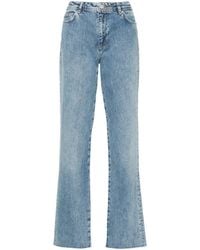 Chiara Ferragni - Straight Jeans Met Geborduurd Logo - Lyst