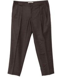 Briglia 1949 - Portobellos Pleated Pressed-Crease Trousers - Lyst