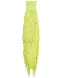 Blumarine - Ruched Ruffled Maxi Dress - Lyst