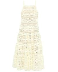 Elie Saab - Flared Midi-Jurk - Lyst