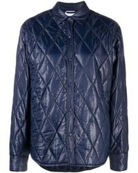 Aspesi - Quilted Button-up Jacket - Lyst