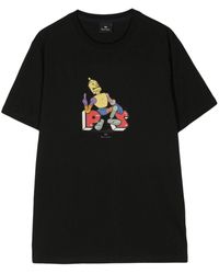 PS by Paul Smith - Graphic-print Organic Cotton T-shirt - Lyst