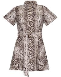 Cara Cara - Walter Snake-Print Mini Dress - Lyst