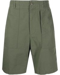 Engineered Garments - Pantalones cortos rectos de talle alto - Lyst