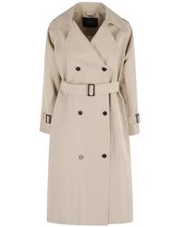 Seventy - Belted Double-Breasted Jacket - Lyst